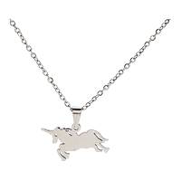COLLANA UNICORNO ACCIAIO