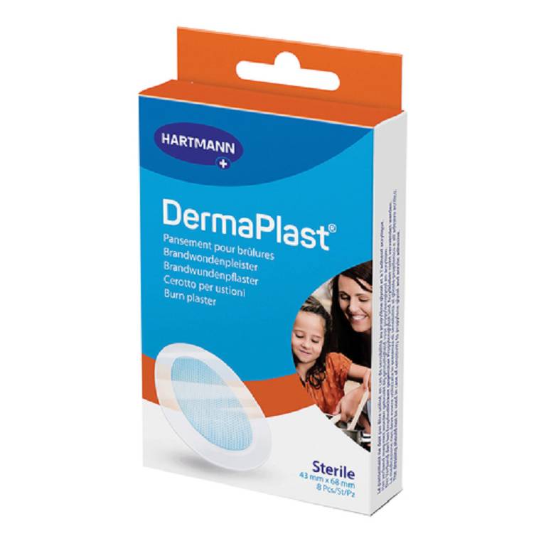 CER DERMAPLAST USTIONI 8P