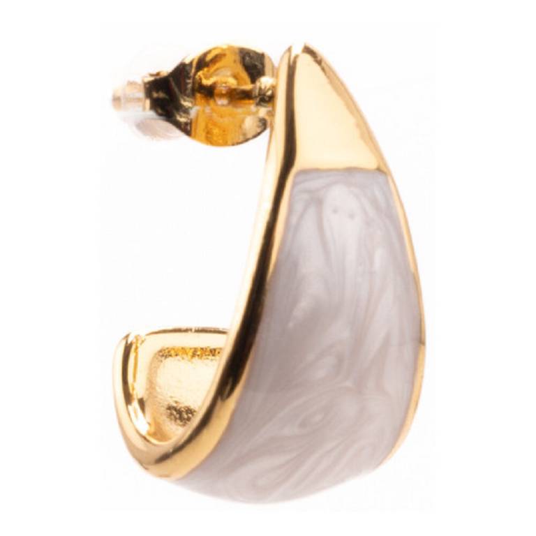 ORECCHINO GOCCIA ORO BI MARMO